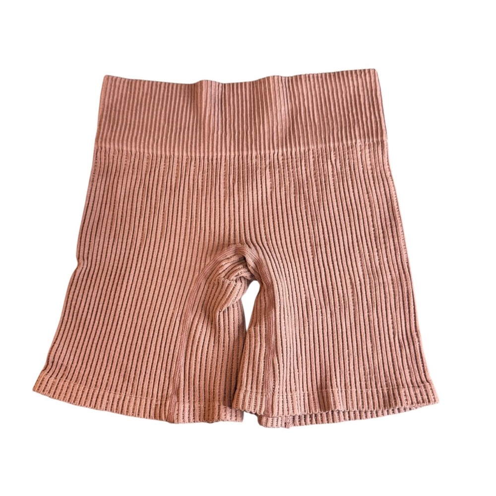 Mono B Ribbed Pink Women’s Biker Shorts
